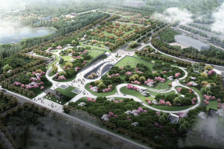 磨山攬翠停車場EPC總承包幕墻專業工程